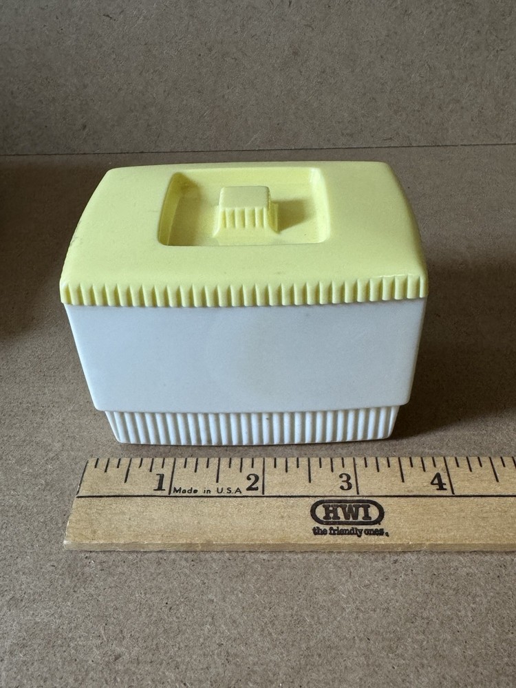 vintage Clarolyte plastic Pin container Sewing Storage