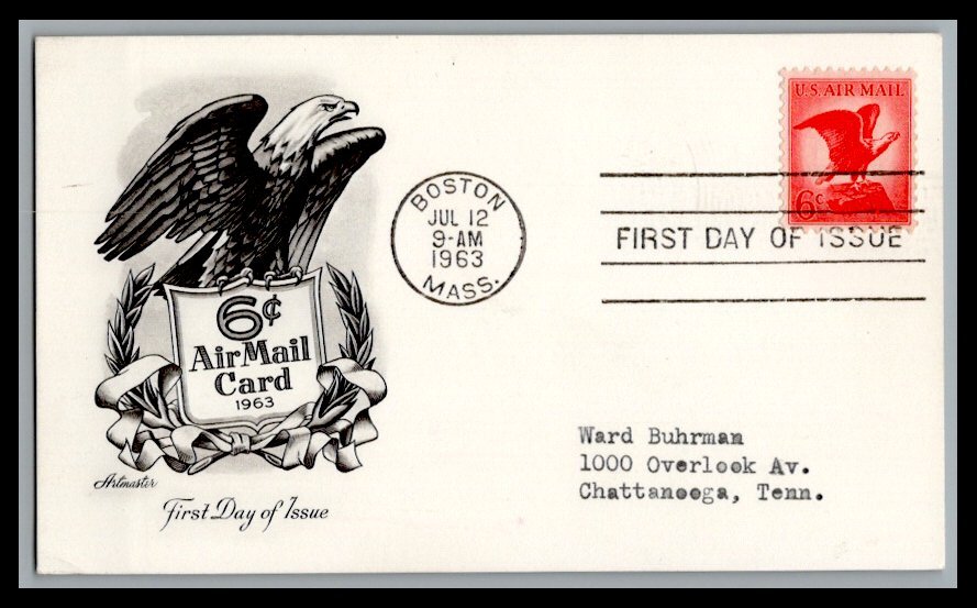 US FDC # C67 6c Eagle Artmaster   1963, 9p792