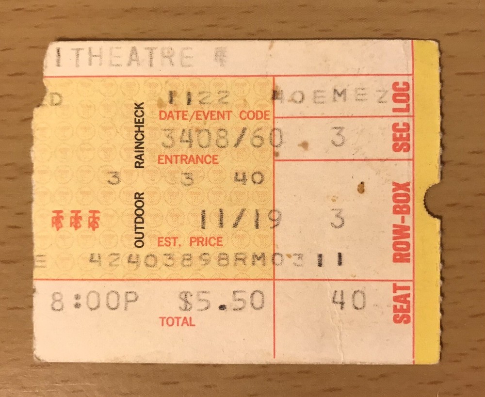 1975 KISS ALIVE TOUR 11/22 INTERNATIONAL AMPITHEATRE CHICAGO CONCERT TICKET STUB