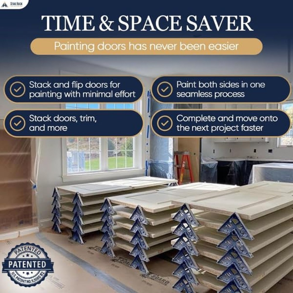 Stak Rack | 6 in 1 Painter's Accessory Tool | Stacking Design | Paint Interio...