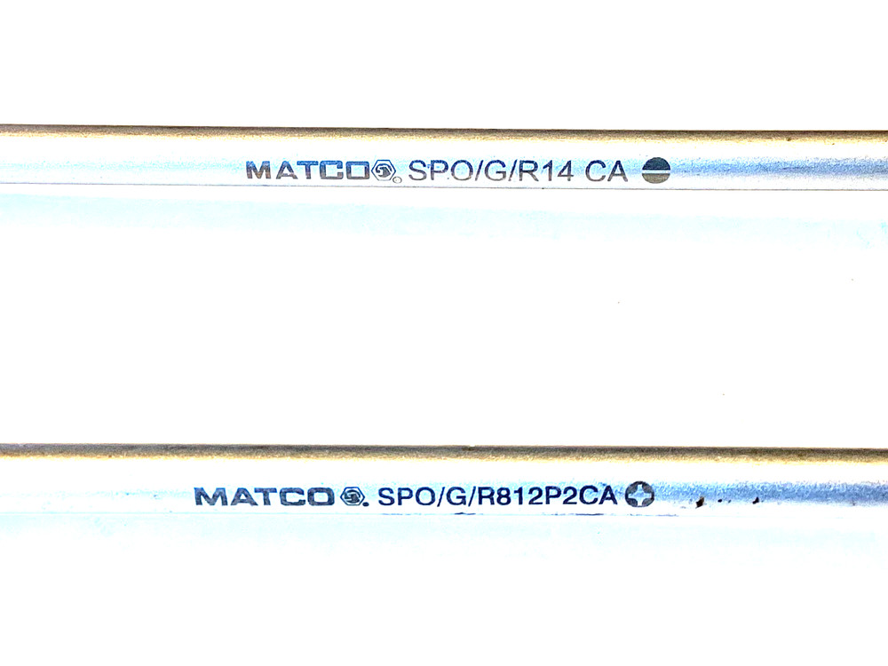 Matco Tools NEW 2 Piece GREEN EXTRA LONG Flat And Phillips Tip Screwdriver Set