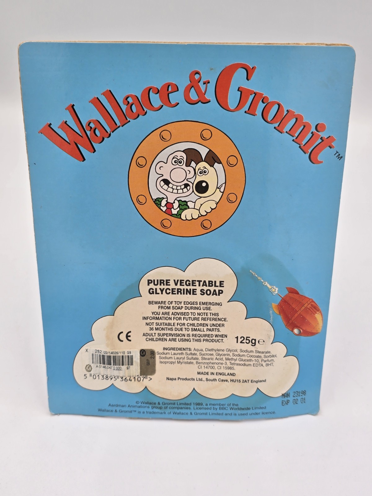 Rare Vintage Wallace And Gromit New Sealed Soap Gwendoline Figure Aardman