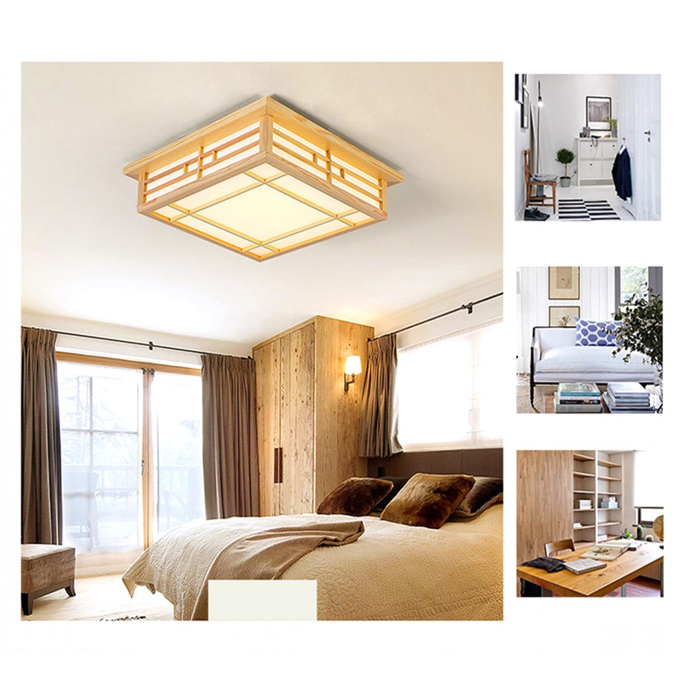 Japanese Style LED Ceiling Mount Lamp Ceiling Light Downlight Square CeilingLamp