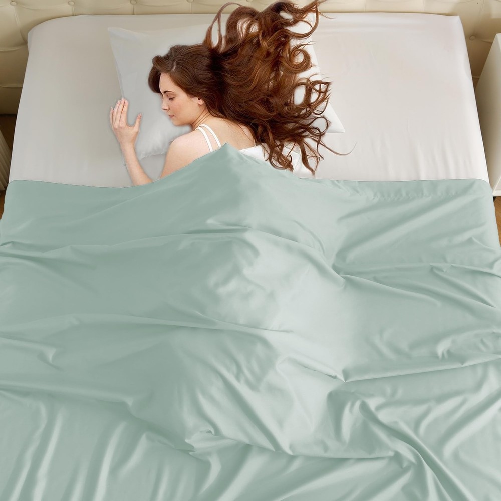 Bulk Full Flat Sheets Only, 6 Pack Quick Sort Top Bed Sheet, Color-Coded Labe...