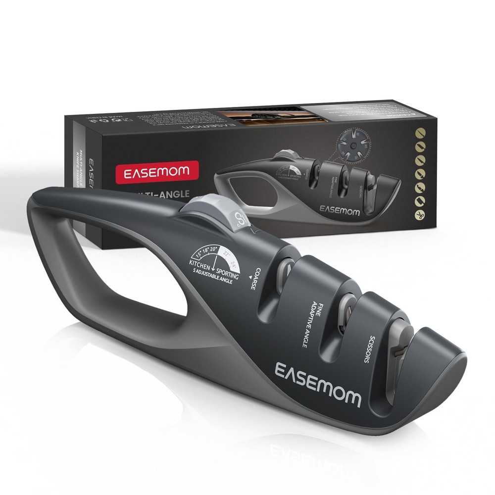 Kitchen Knife Sharpener, 5 Adjustable Sharpening Angle - Handheld P... Fast Ship