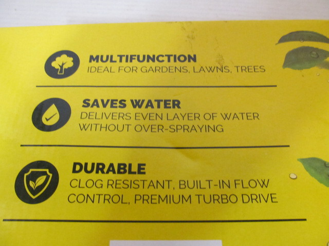 Segomo Tools Automatic Turbo Oscillating Sprinkler, SPR01, No Adapter