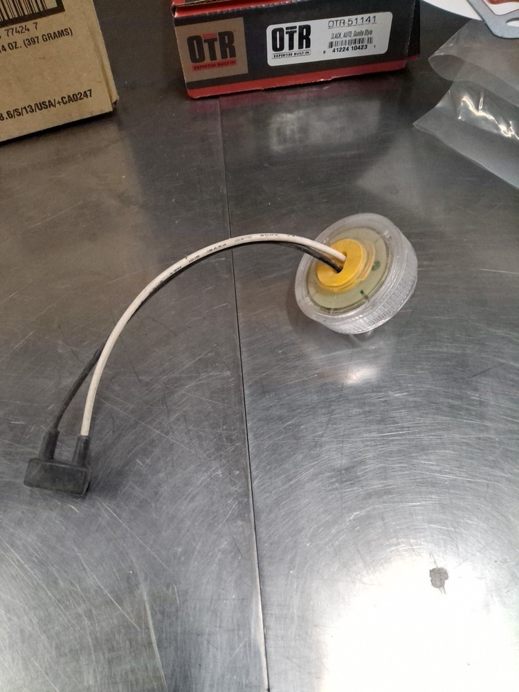 2 INCH CLEAR AMBER MARKER LIGHT