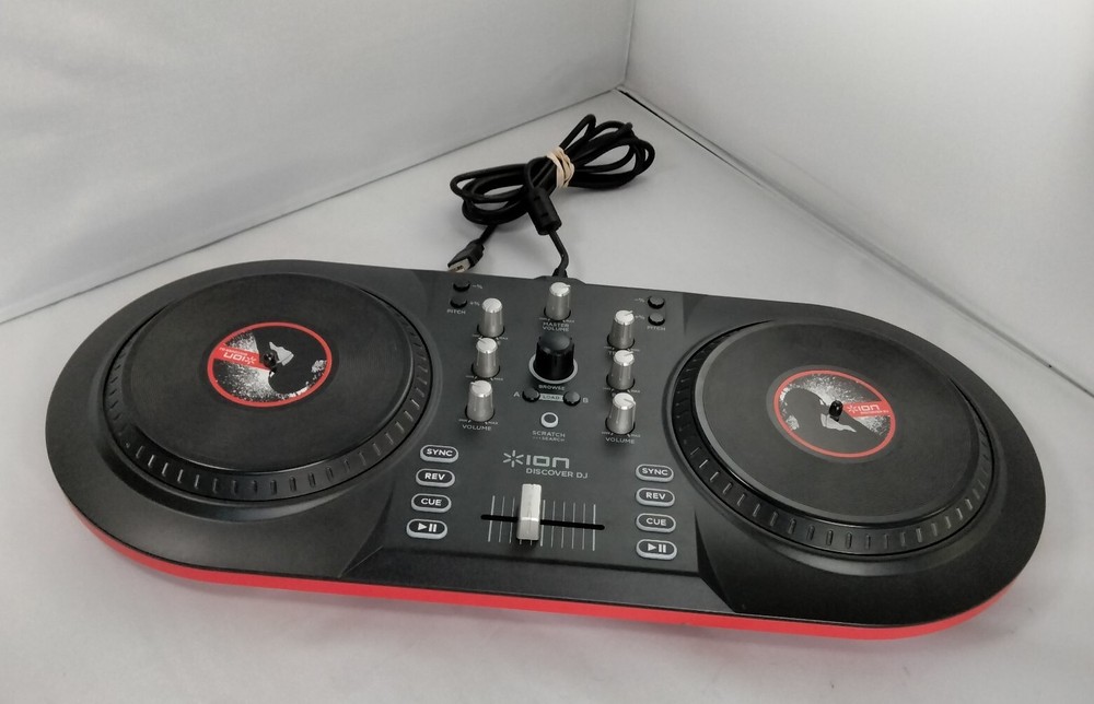 Ion Discover DJ System Dual Turntable Scratch MP3s USB Double Deck Controller