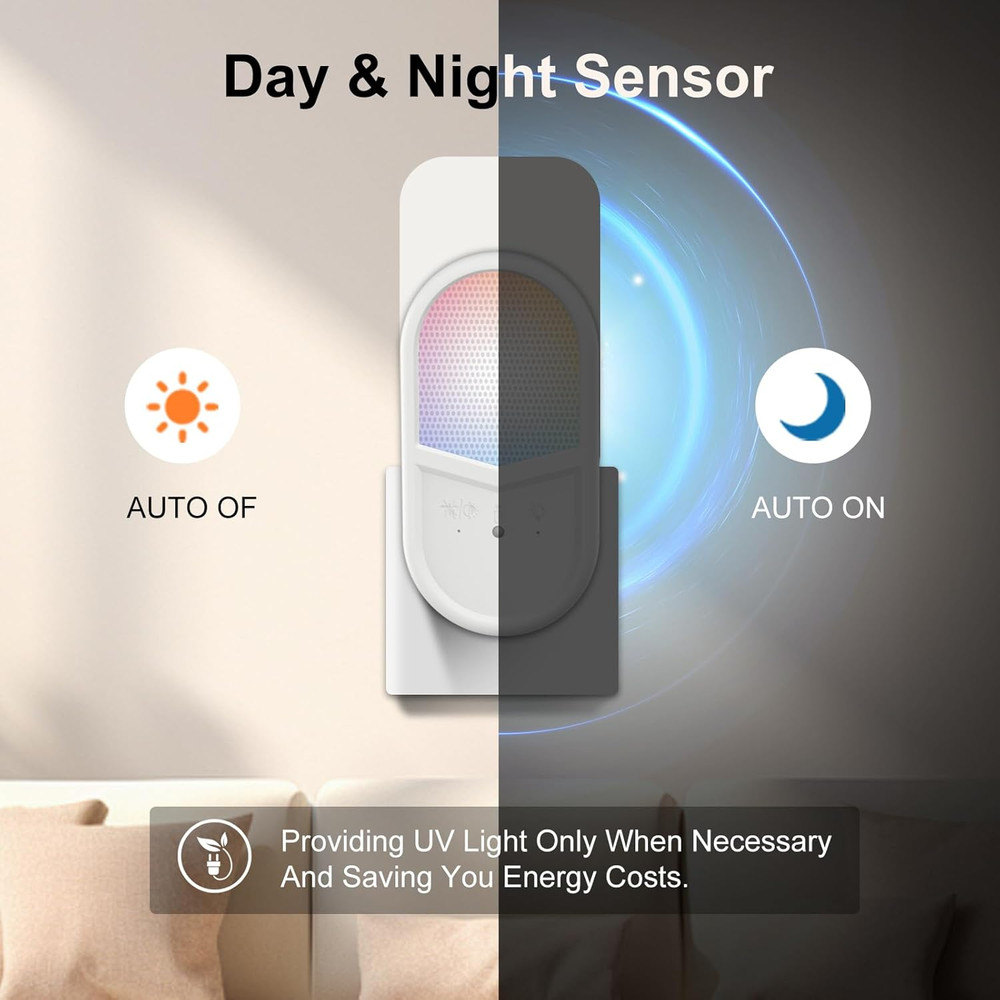 Flying Insect Trap, Remote & Touch Control Fly Trapper, Plug-in Mosquito Kill...