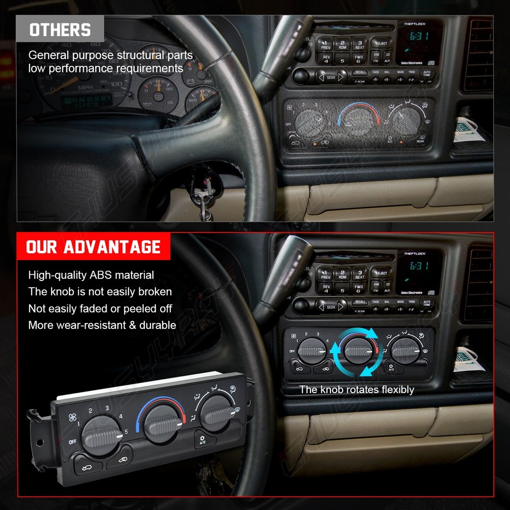 Climate Control Module A/C Control For 2001-2002 Chevrolet Silverado 1500 HD