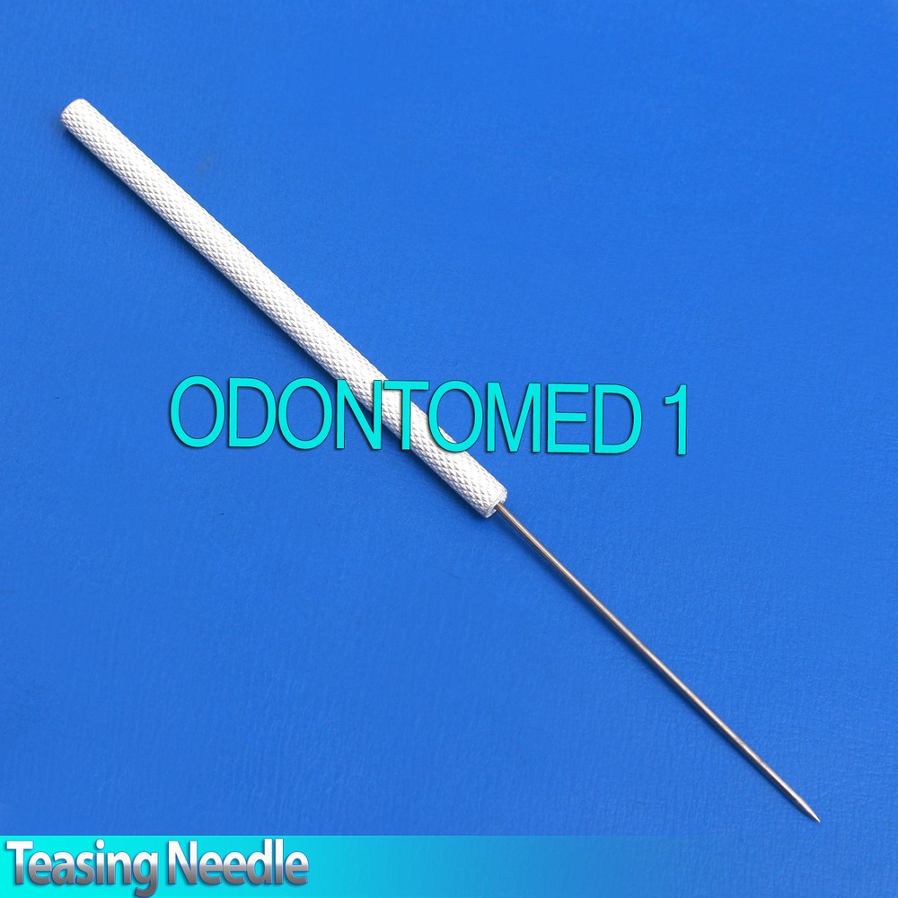 3 Pieces Dissecting Dissection Teasing Needle Straight Silver Handle