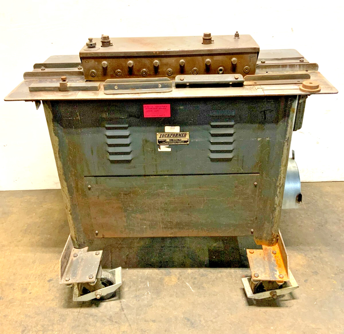 Pittsburgh Lockformer 18 GA Gauge Roll Cleat Former Power Flanger Machine D11B