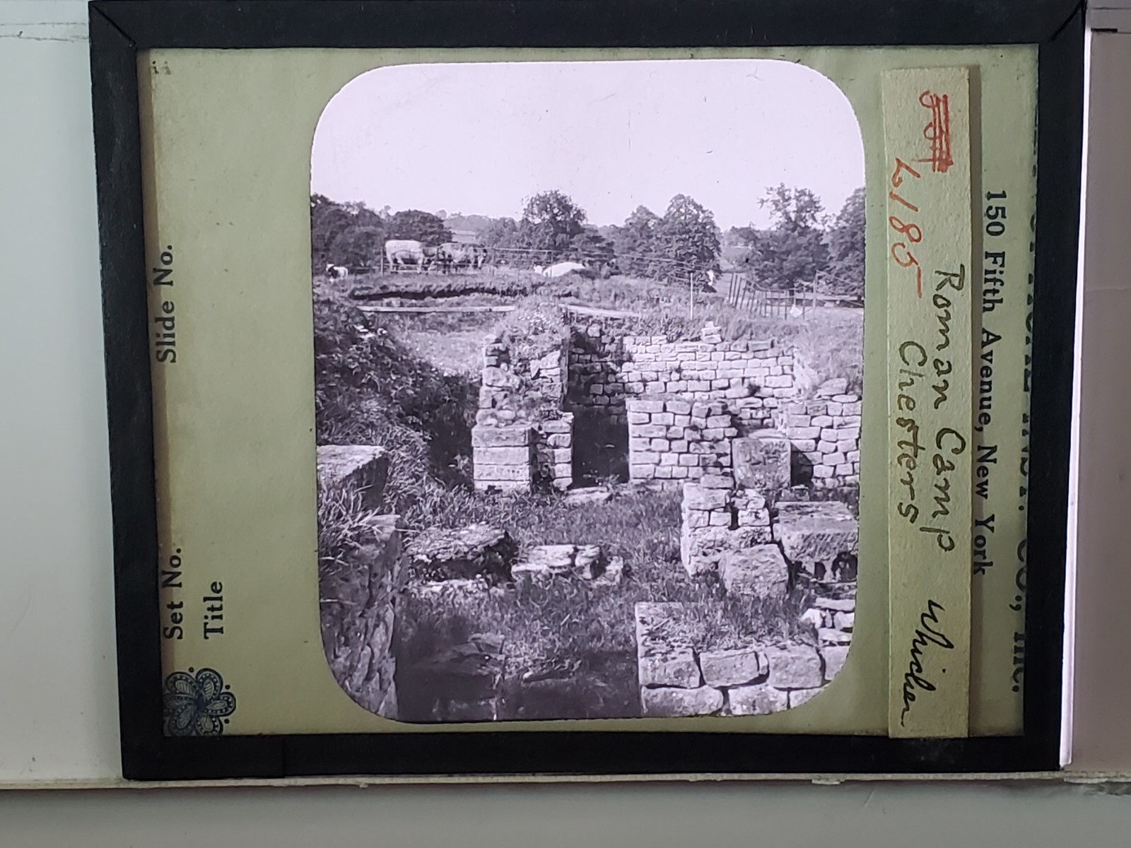 Roman Camp, Chester, England, Magic Lantern Glass Slide