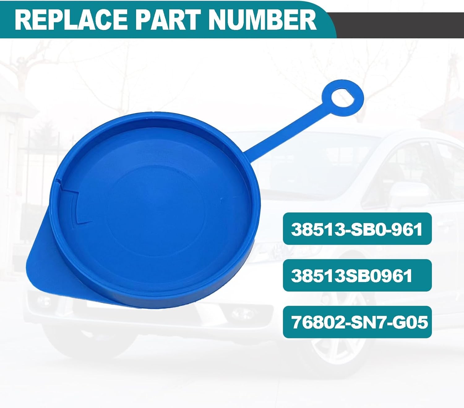 Washer Fluid Reservoir Cap Small Ring Lid Cover Compatible with Accord Civic CRV