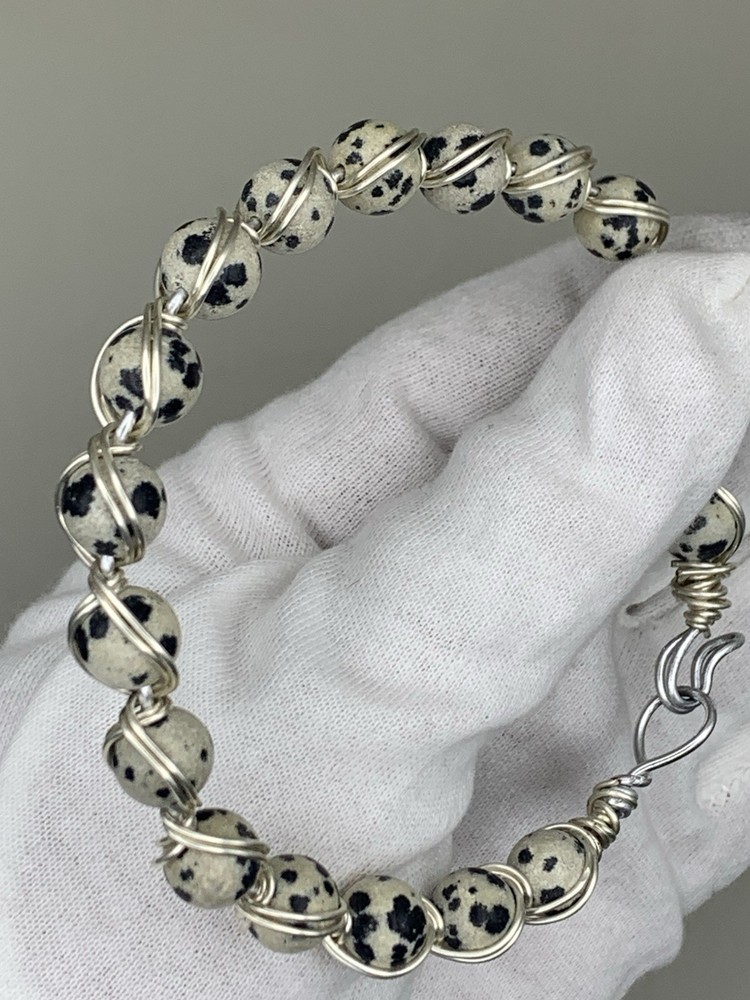 Handmade Wire Beaded Bracelets - Various Sizes