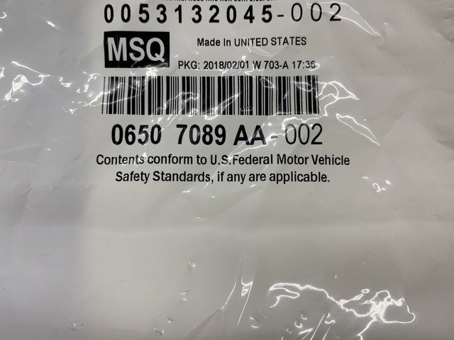 Genuine Mopar Hex Head Bolt 6507089AA