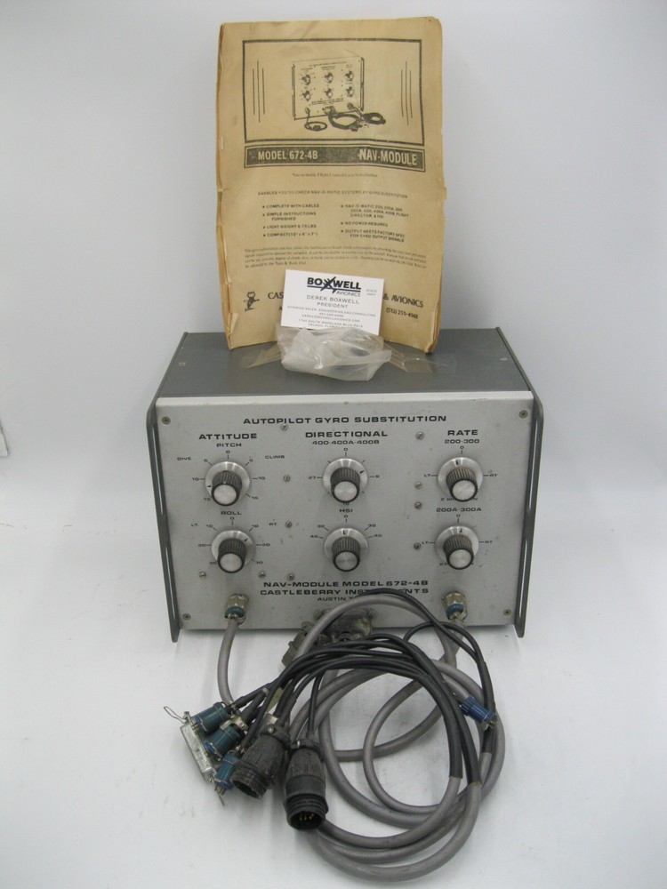 CASTELBERRY INSTRUMENTS & AVIONICS NAV-MODULE PN: 672-4B