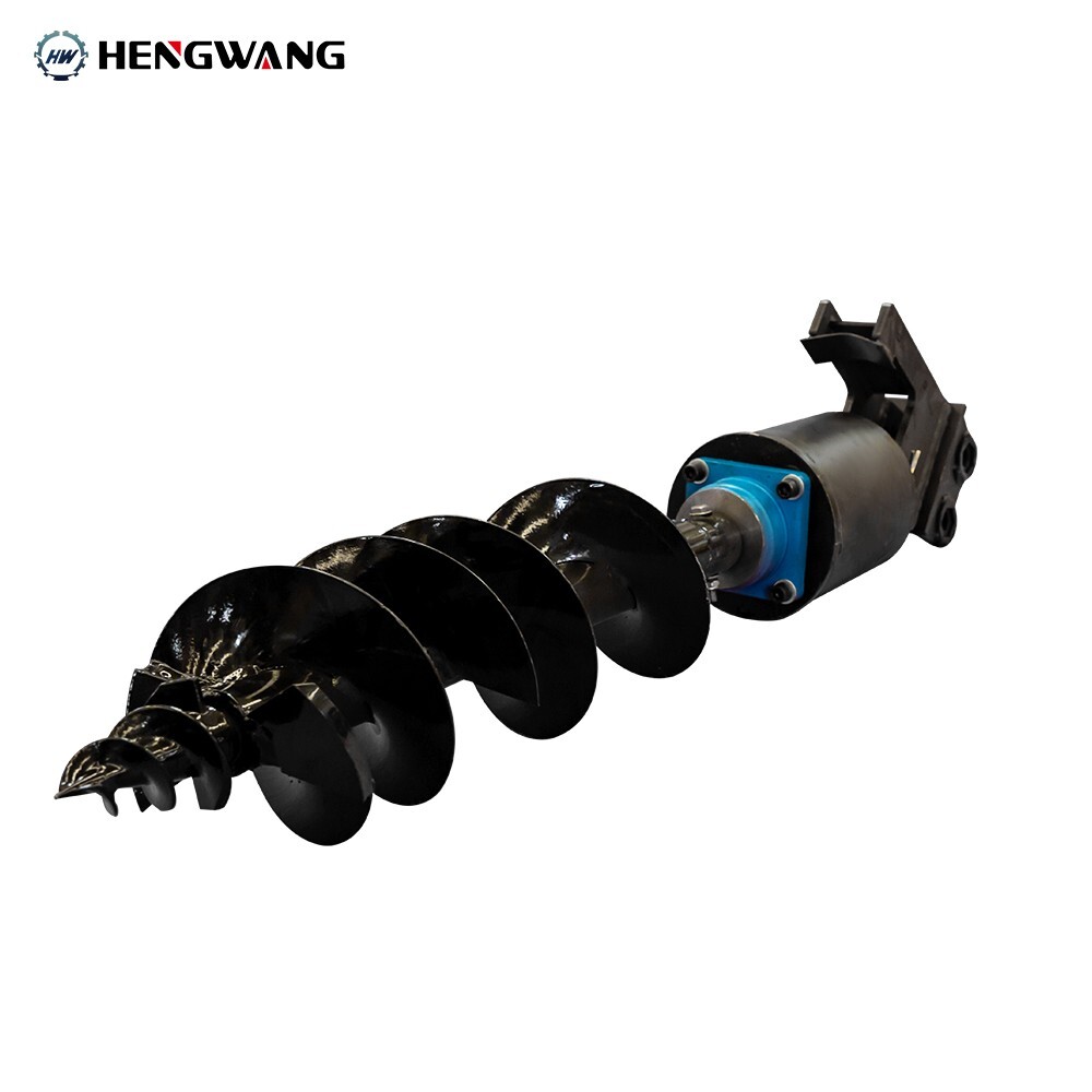 Mini Excavator Attachment Hydraulic Auger High Rotating Speed High Compatibility
