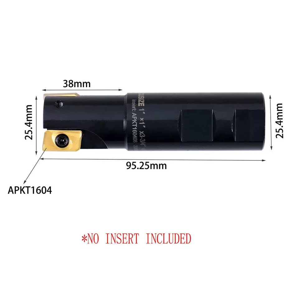 1'' x 1'' 90 Degree Square Shoulder Indexable End Mill APMT/ APKT Insert