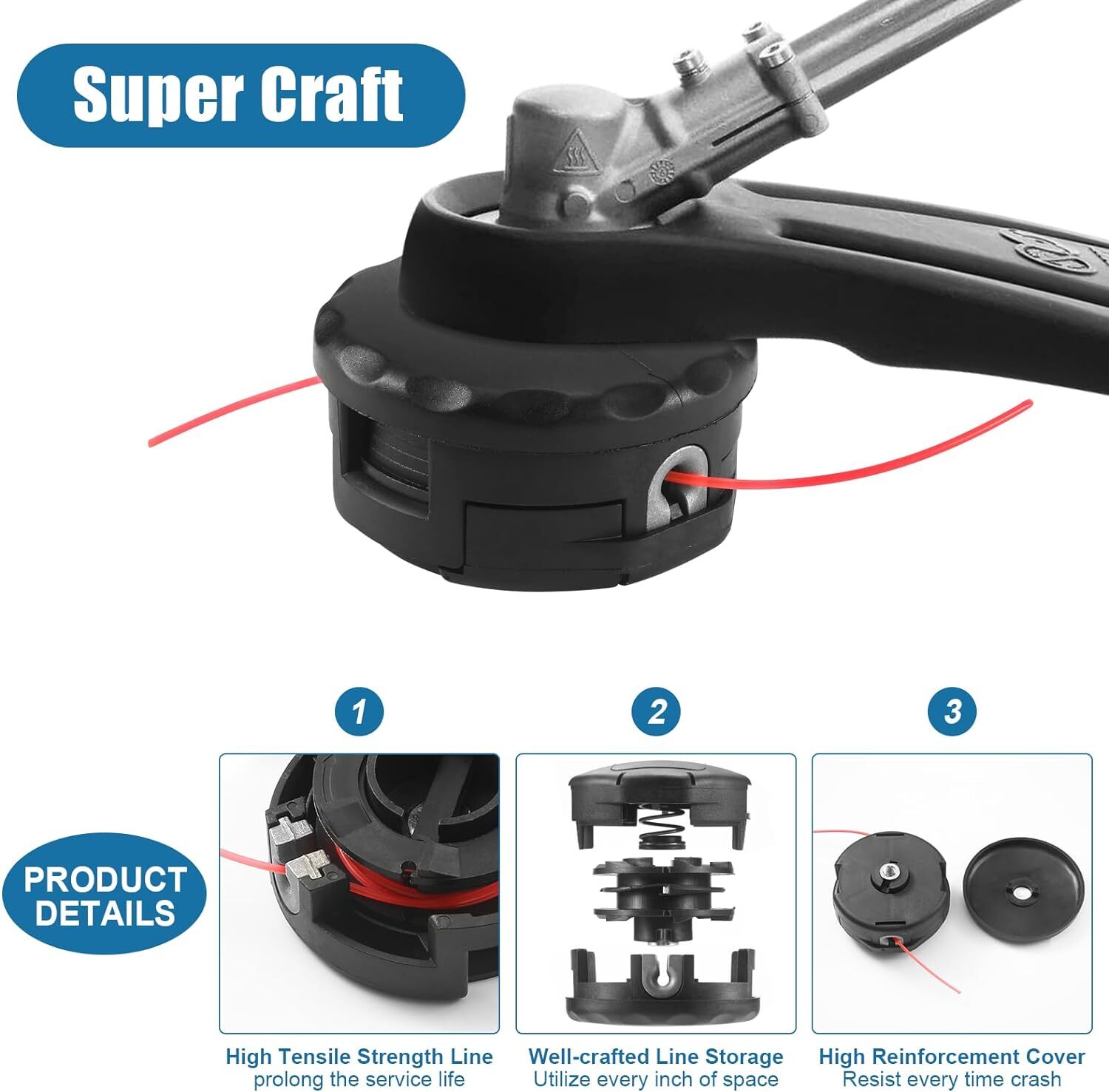 String Trimmer Head For Dewalt DCST920 DCST922 DCST925 DCST970 DCST990 DCST991