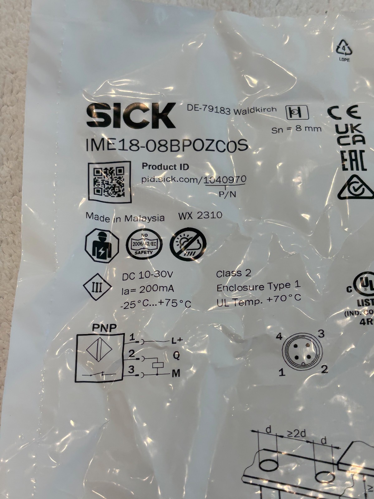 SICK IME18-08BPOZC0S