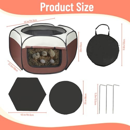 Chicken Brooder Box for Chick Starter Kit - 2026 Upgrade Chicken Brooder Tent
