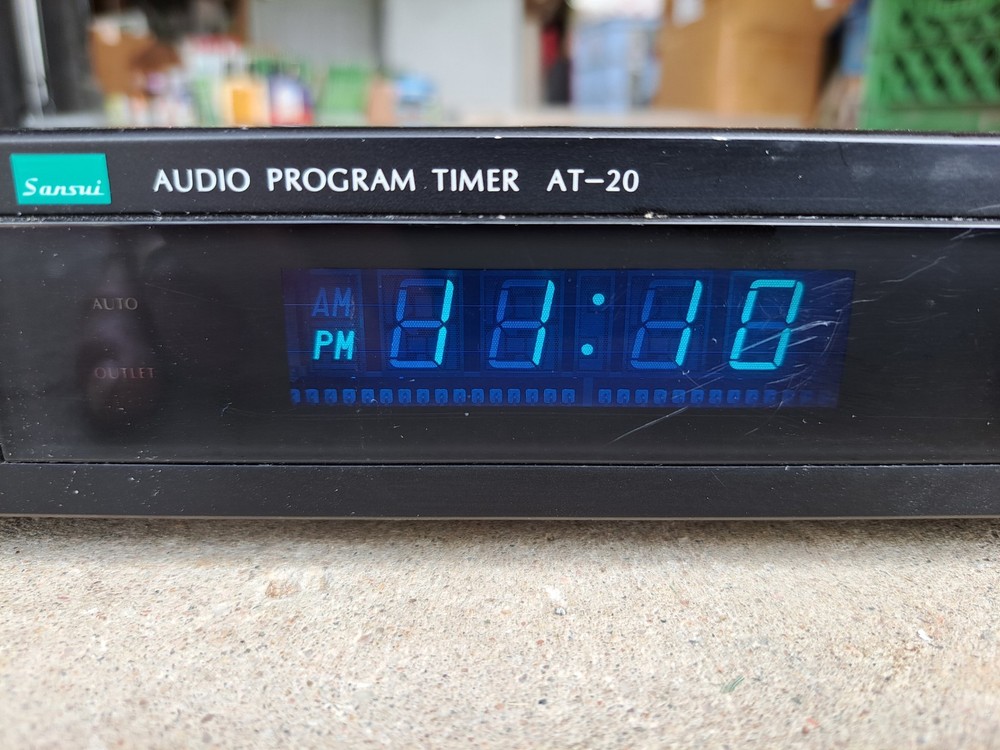 Vintage Sansui AT-20 Audio Program Timer Black Face