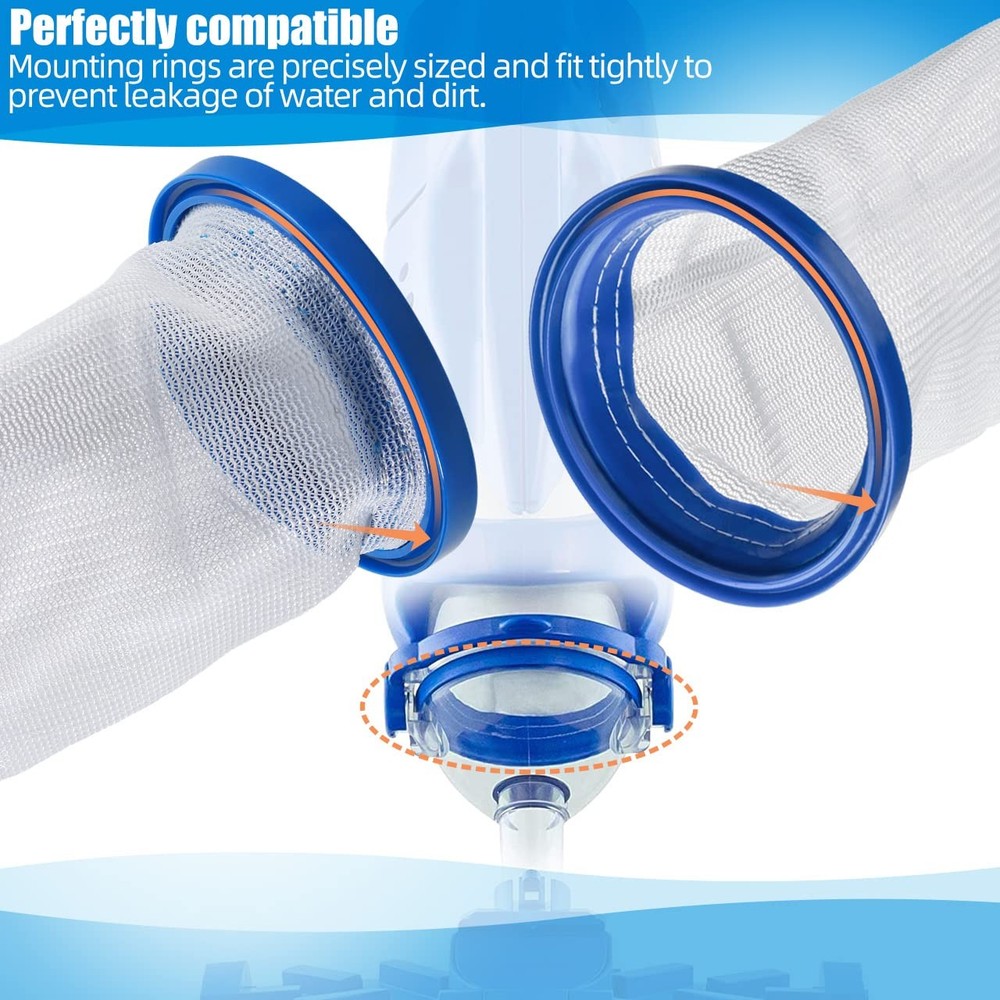 2-Pack Pool Vacuum Cleaner Reusable Filter Bag for Blaster Water Tech...