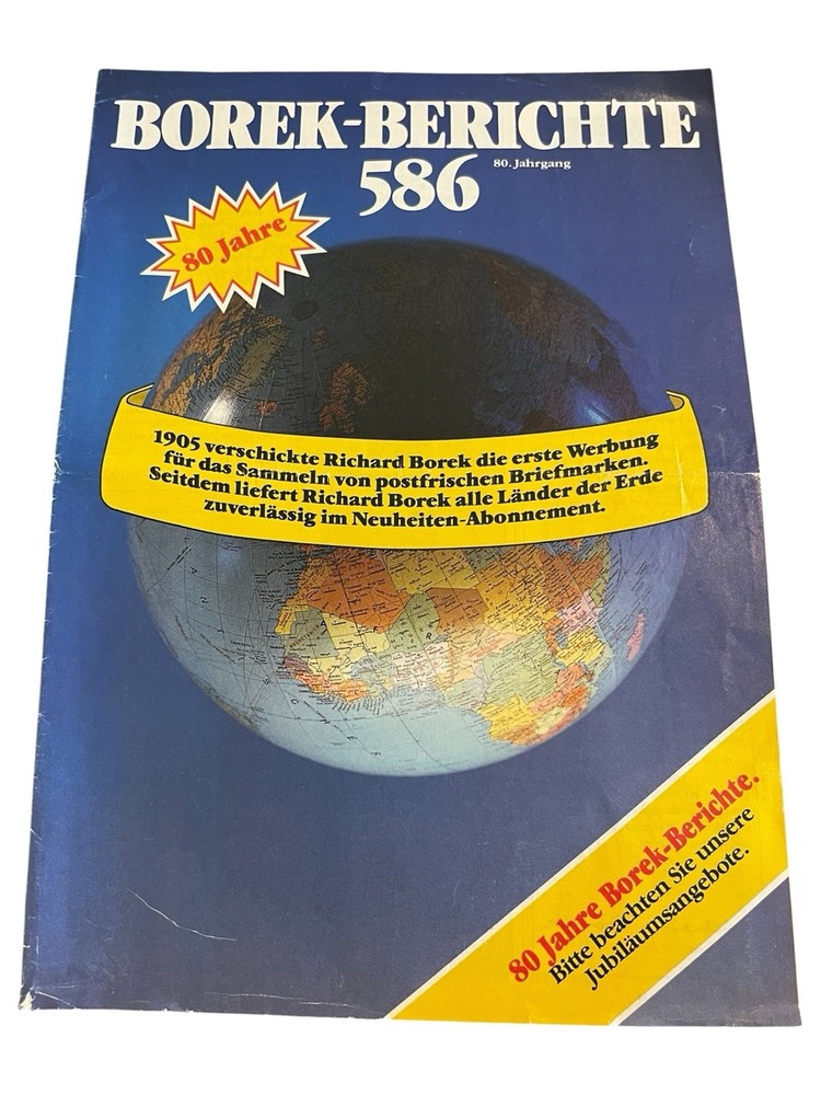 Borek-Berichte 586 - 80 Jahre Richard Borek Philatelie Magazine 1980s DM