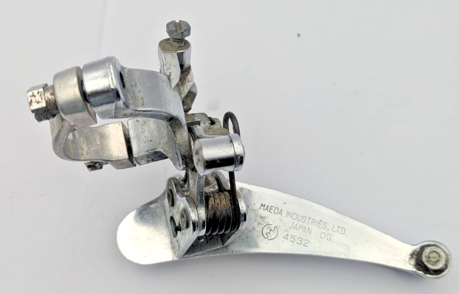 SUNTOUR SPRINT FRONT DERAILLEUR JAPAN 28.6 SILVER BOTTOM PULL