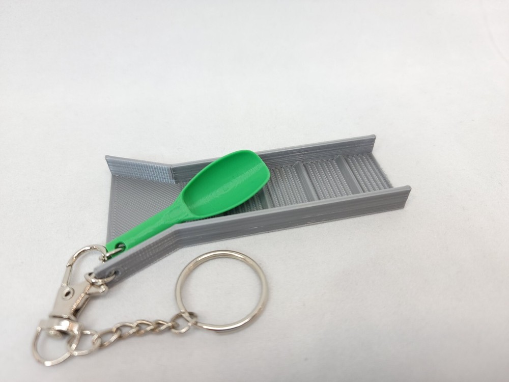 Micro Gold Sluice & Scoop Keychain!