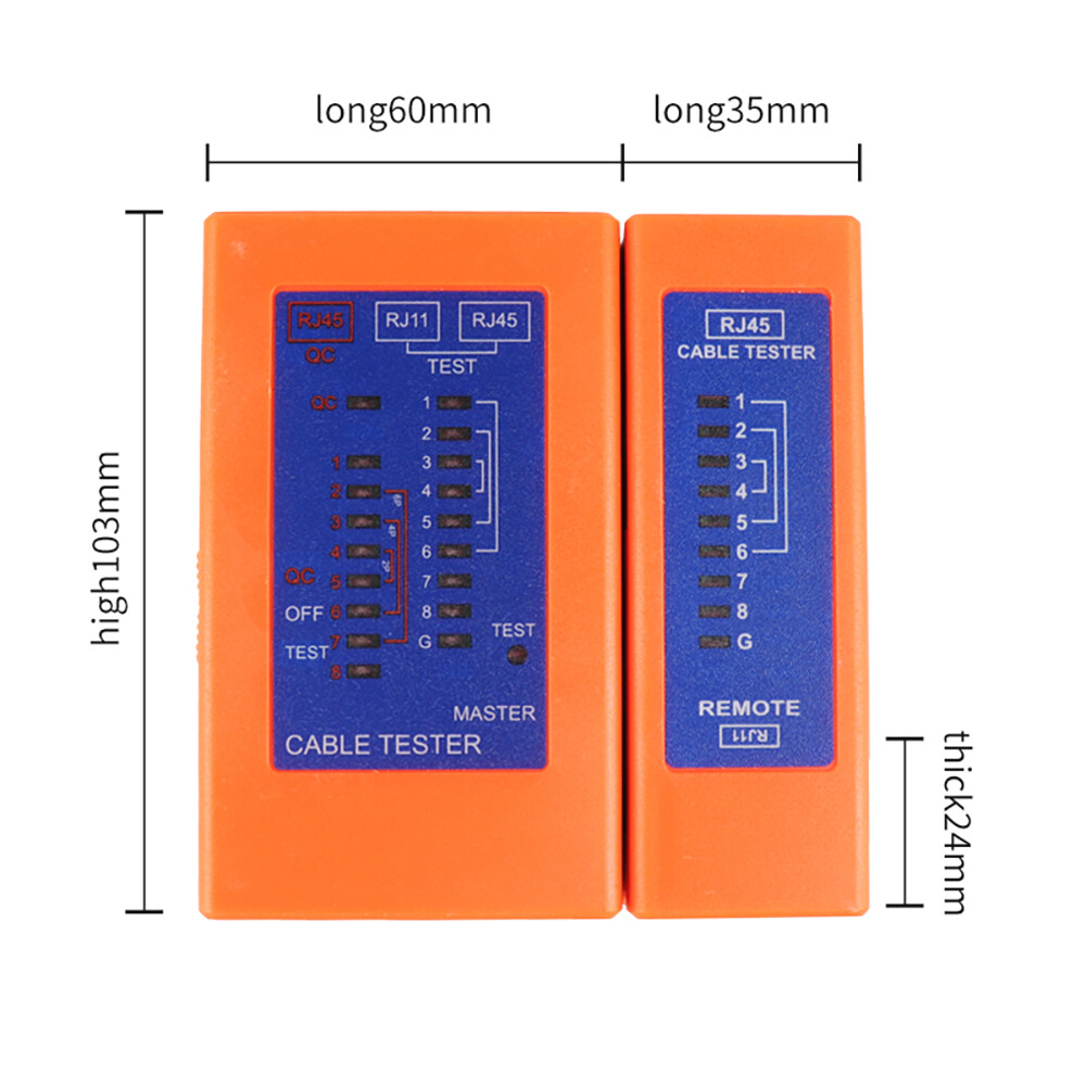 Mini Network LAN Cable Wire RJ11 RJ45 Tester Network Cable Tester Checker