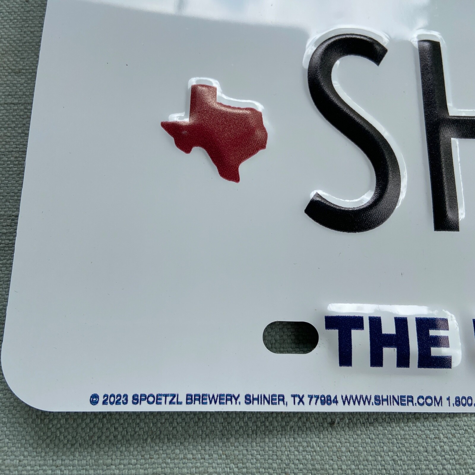 Shiner Beer Embossed Texas License Plate Lone Star State 2023 Brewery Sign tx
