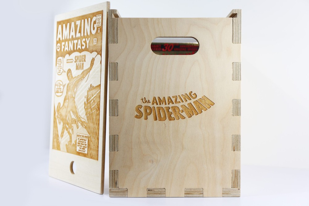 Spider-man Timber Comic Storage Box *Comics Not Included