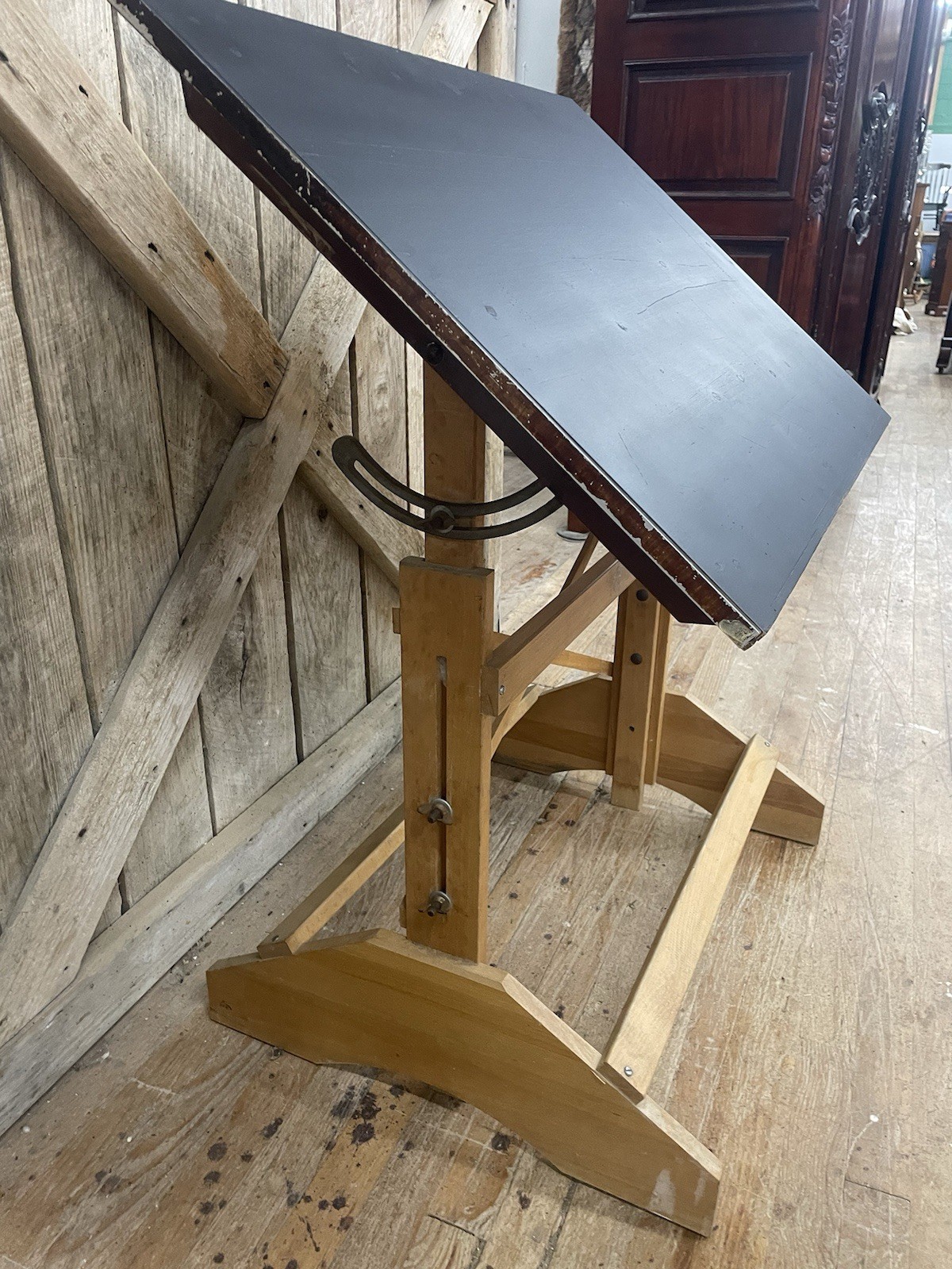 Vintage ANCO-BILT DRAFTING TABLE maple Adjustable tilt and height