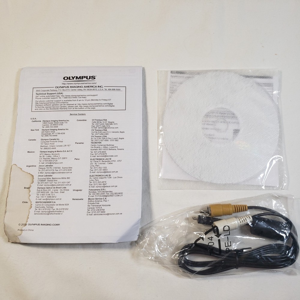 Olympus Master 2 Software Editing & Managing Images Windows Macintosh + AV Cable