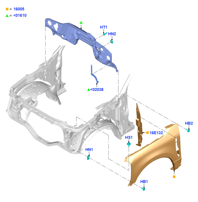 Fender Ford F450 550 600 SD Front Driver & Passenger side Flares OE 2024 New Set
