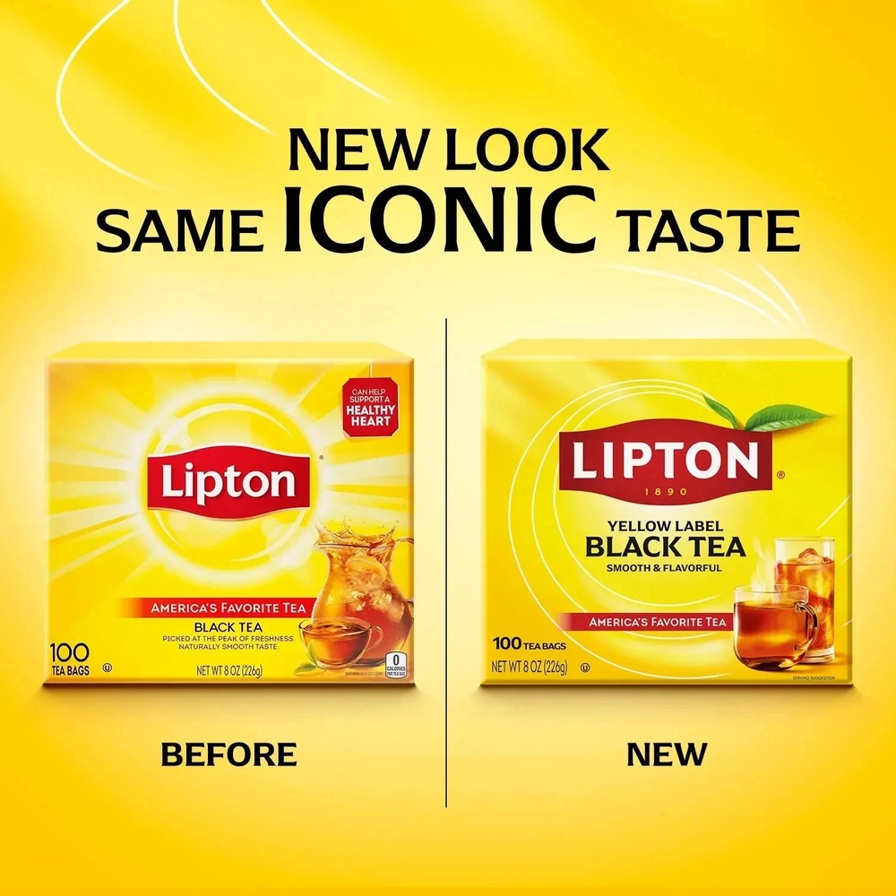 Lipton Black Tea bags, 100 count.
