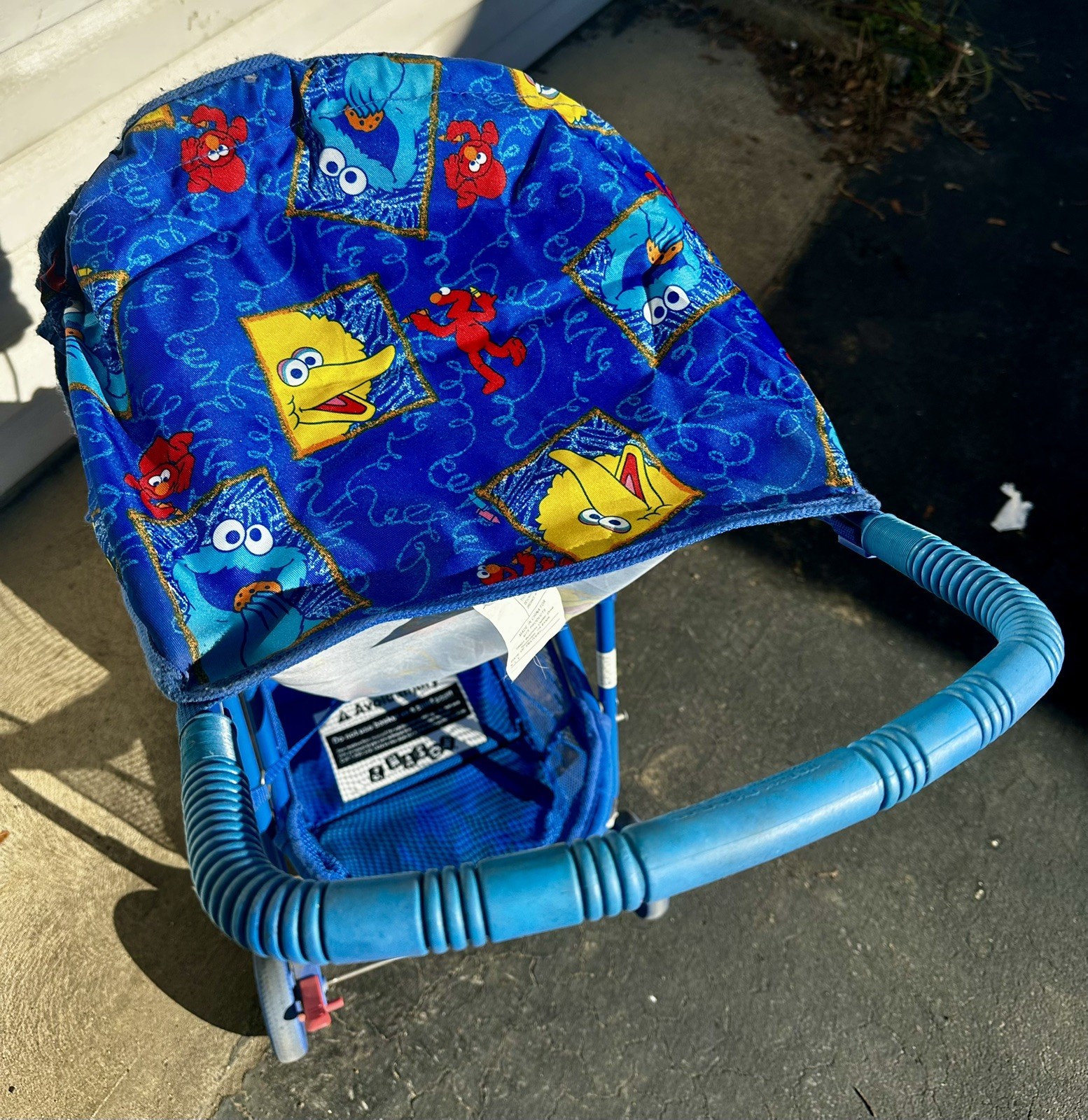 Vintage J.Mason Sesame Street Light Weight ELMO Skedaddle Stroller Cool!