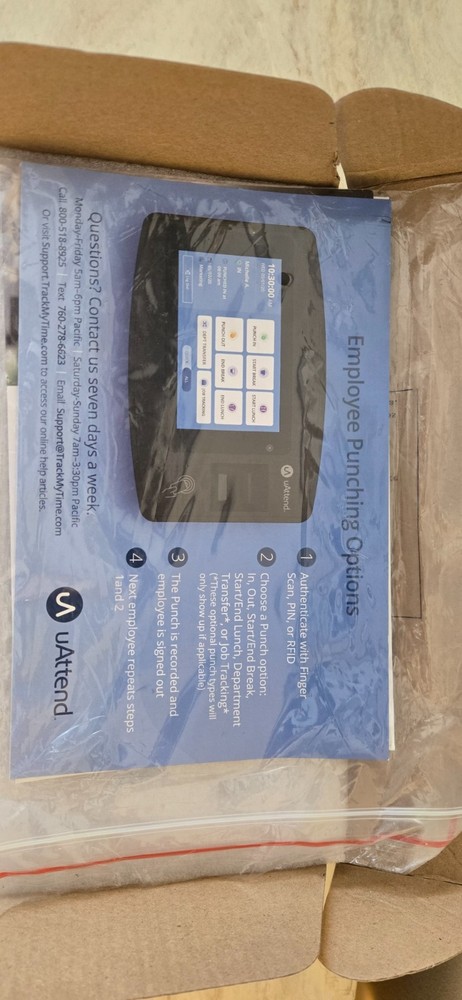 JR2000 Touch Tablet Biometric Cloud Connected WiFi Time Clock