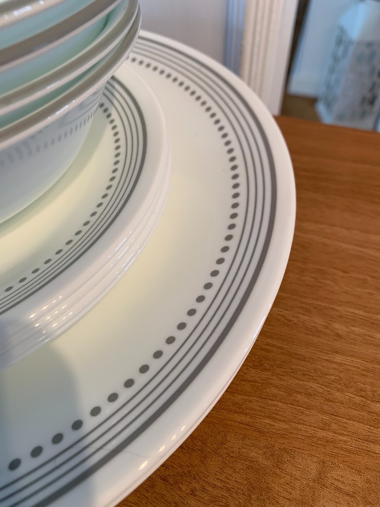 Corelle Mystic Grey Dinnerware Set - 12 pieces