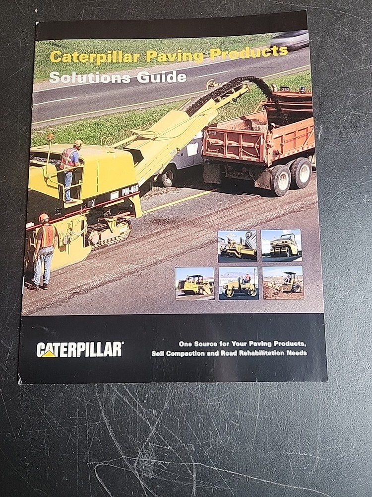 Caterpillar Paving Products Solutions Guide Brochure