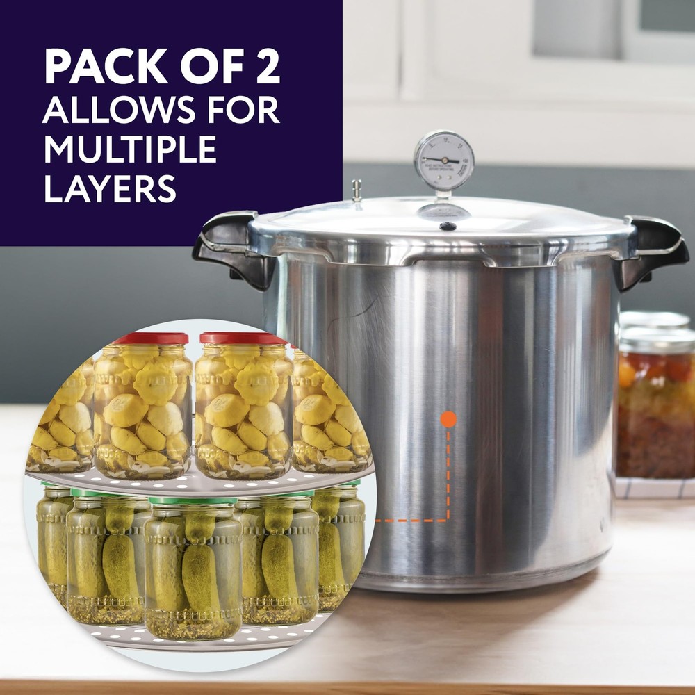 IMPRESA Stainless Steel Canning Rack - Stackable Design & 11,