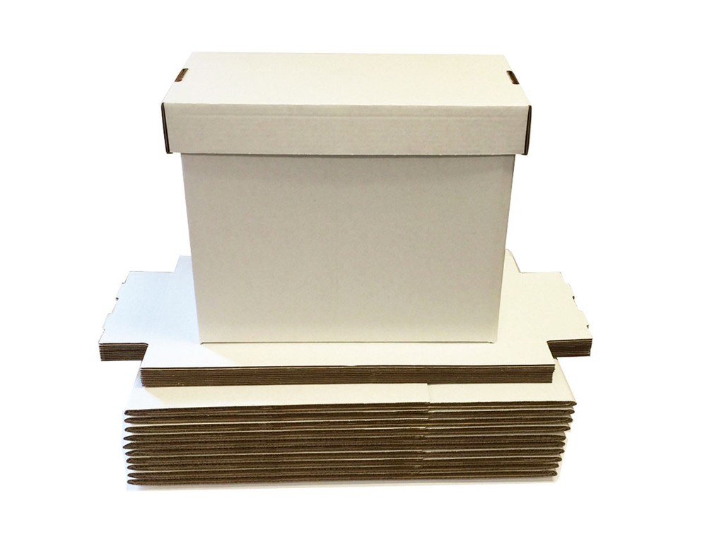 5 Max Pro Short Cardboard Comic Book Storage Boxes box holds 150-175 comics