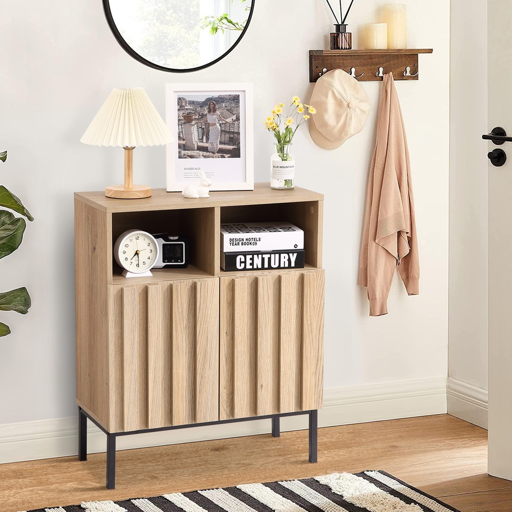 Buffet Cabinet Sideboard Modern Industrial Storage Cabinet Accent Table
