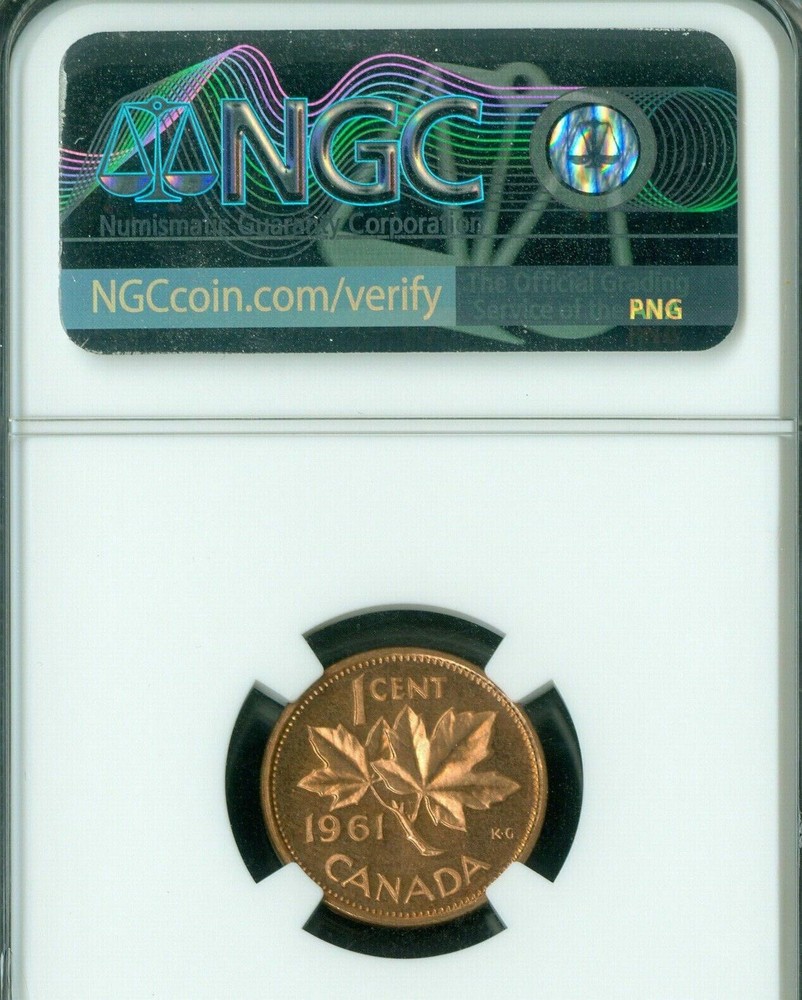 1961 CANADA CENT NGC PL65 CAMEO MAC SPOTLESS *