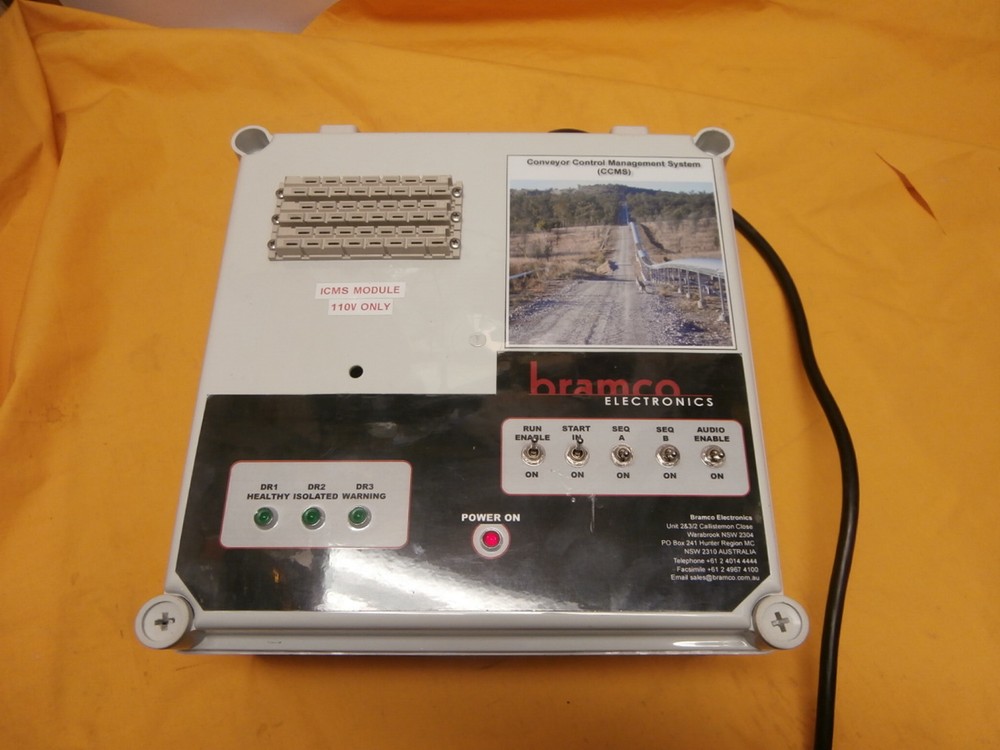 BRAMCO ELECTRONICS CONVEYOR CONTROL POWER CONTROLLER MANAGEMENT SYSTEM CCMS BOX