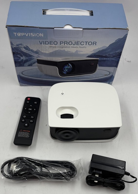 TOPVISION RD850 WHITE VIDEO PROJECTOR 12V 2.5A