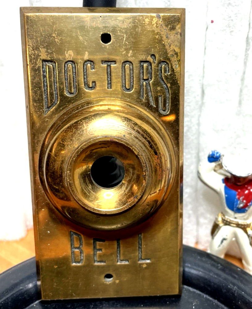 Brass Doctor's Bell ~ Doorbell Faceplate