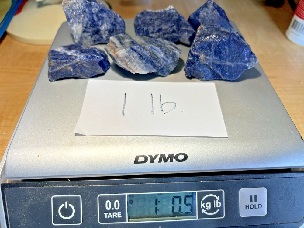 Rough Blue-Violet Sodalite Lapidary Grade or as Display 1 pound+